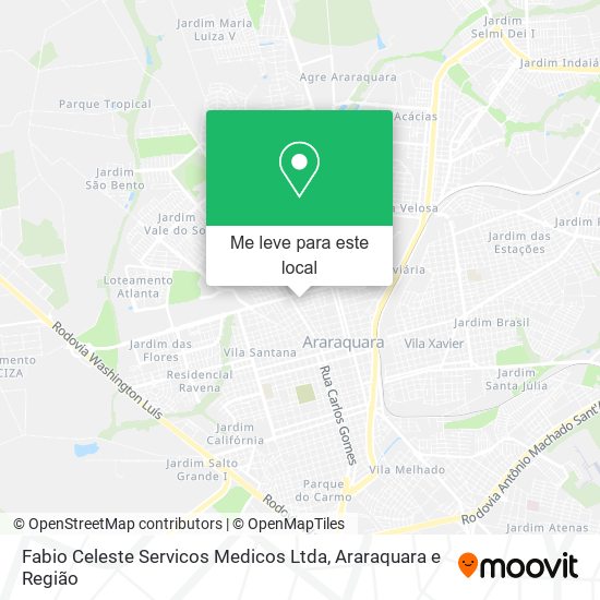 Fabio Celeste Servicos Medicos Ltda mapa