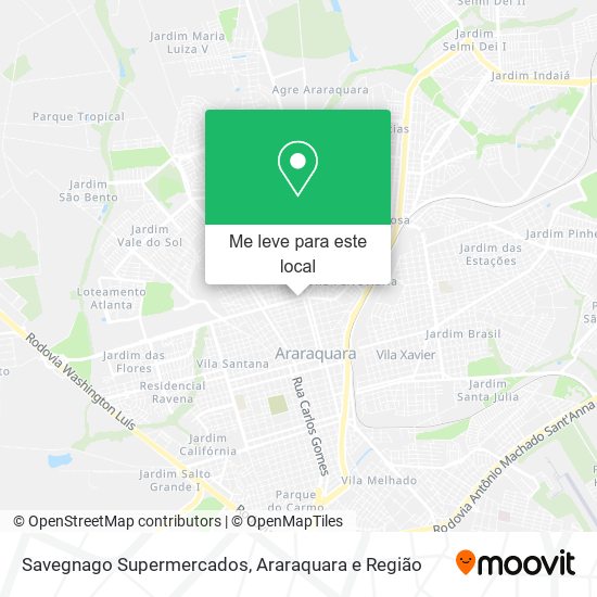 Savegnago Supermercados mapa