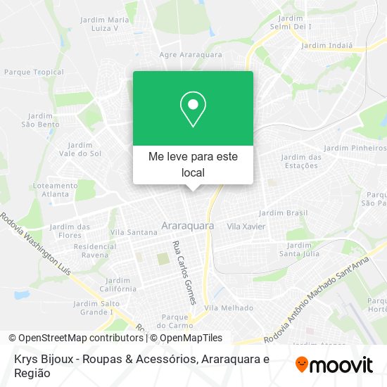 Krys Bijoux - Roupas & Acessórios mapa