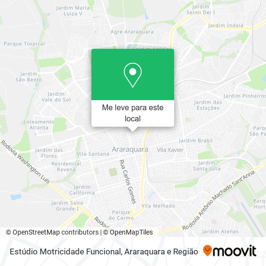 Estúdio Motricidade Funcional mapa