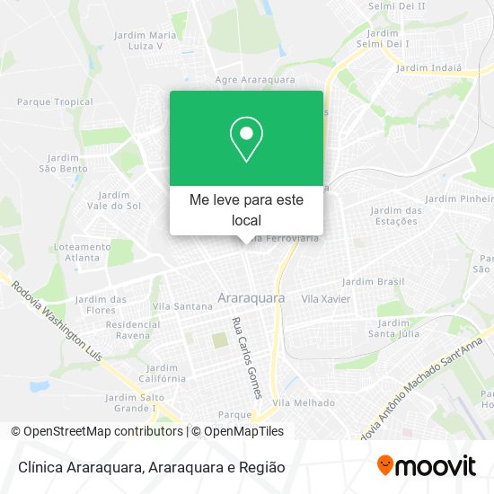 Clínica Araraquara mapa