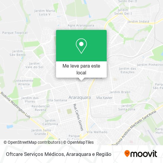 Oftcare Serviços Médicos mapa