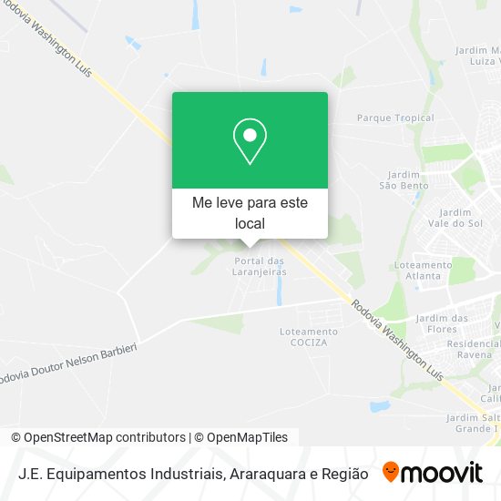 J.E. Equipamentos Industriais mapa