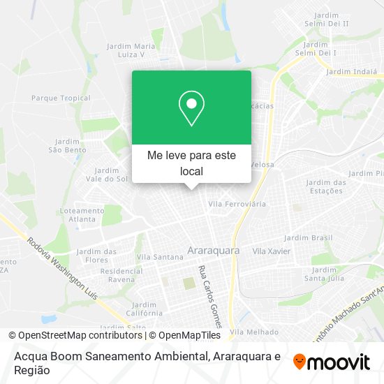 Acqua Boom Saneamento Ambiental mapa