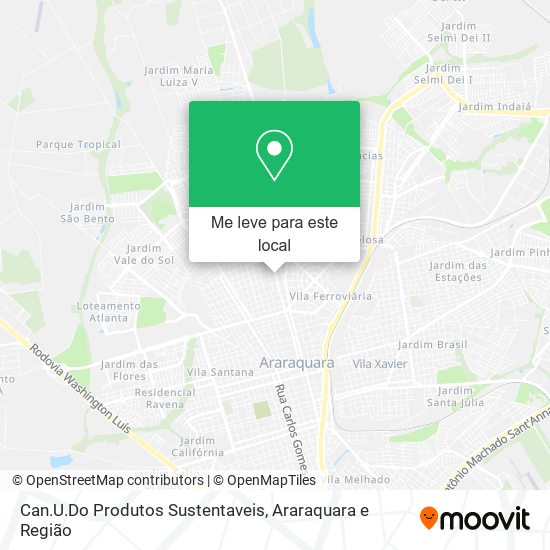 Can.U.Do Produtos Sustentaveis mapa