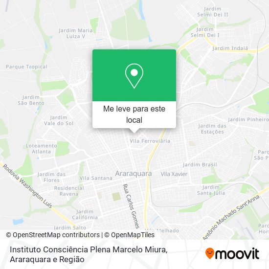 Instituto Consciência Plena Marcelo Miura mapa
