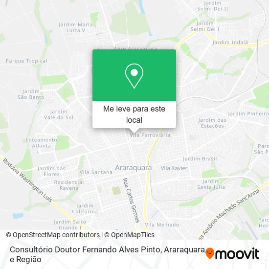 Consultório Doutor Fernando Alves Pinto mapa