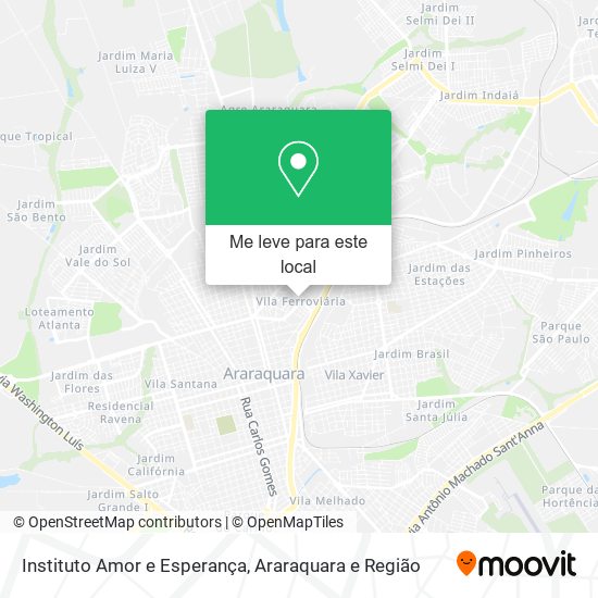 Instituto Amor e Esperança mapa