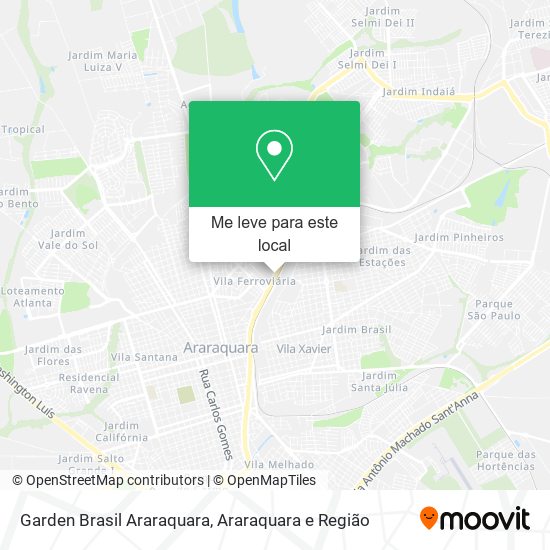 Garden Brasil Araraquara mapa