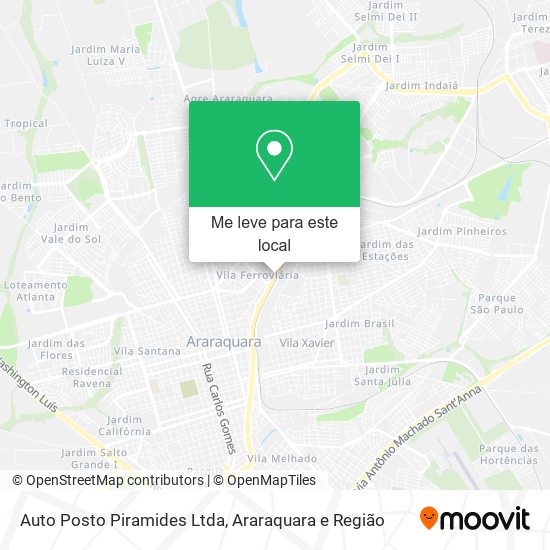 Auto Posto Piramides Ltda mapa
