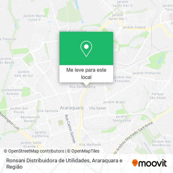 Ronsani Distribuidora de Utilidades mapa