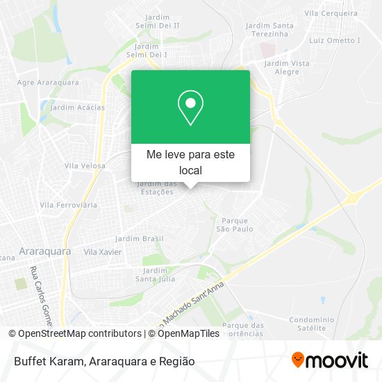 Buffet Karam mapa
