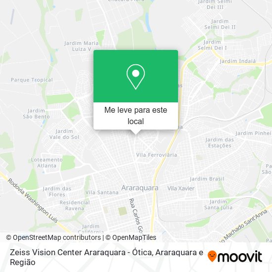 Zeiss Vision Center Araraquara - Ótica mapa
