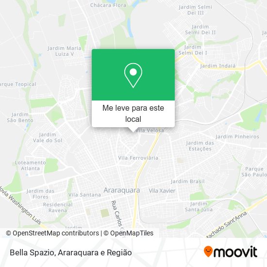 Bella Spazio mapa
