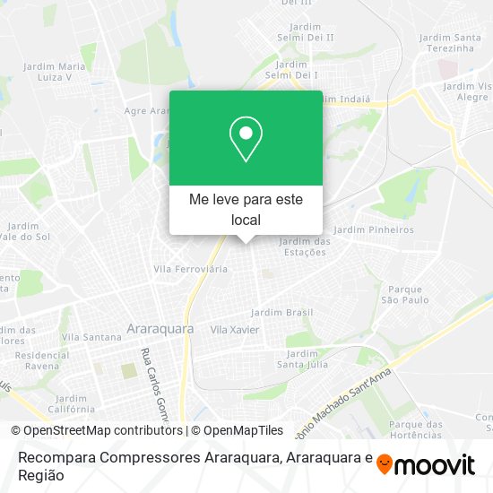 Recompara Compressores Araraquara mapa