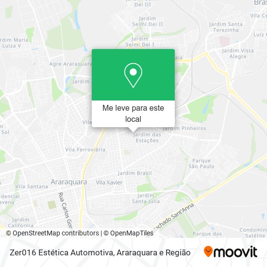 Zer016 Estética Automotiva mapa
