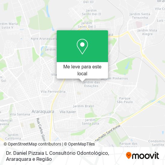 Dr. Daniel Pizzaia L Consultório Odontológico mapa