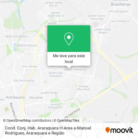 Cond. Conj. Hab. Araraquara H-Area a-Manoel Rodrigues mapa