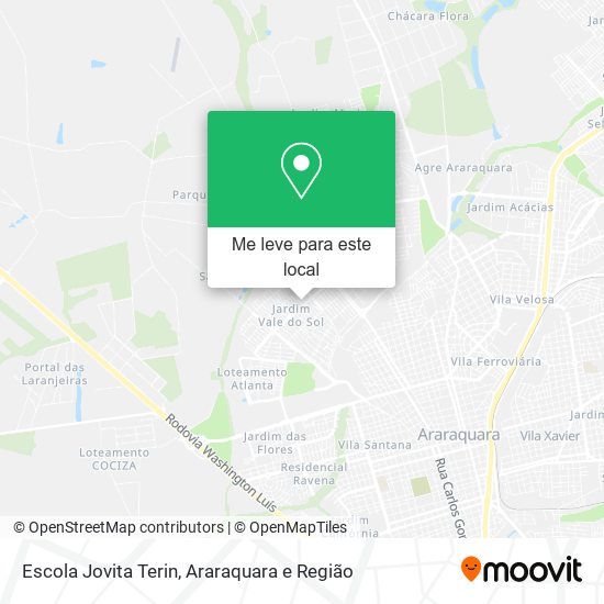 Escola Jovita Terin mapa