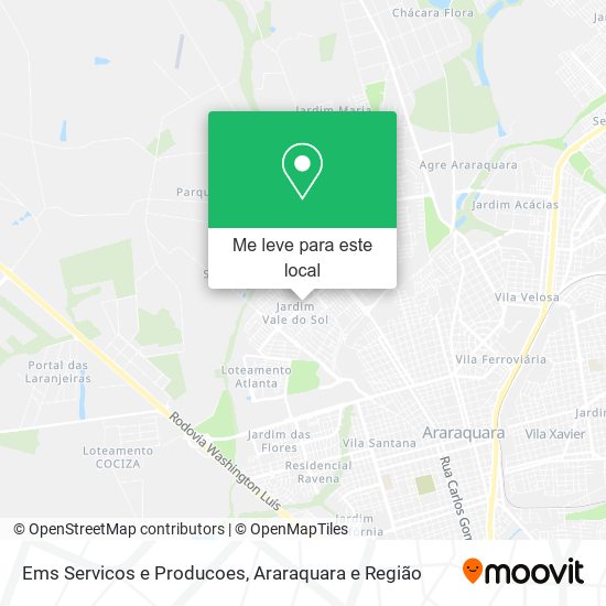 Ems Servicos e Producoes mapa