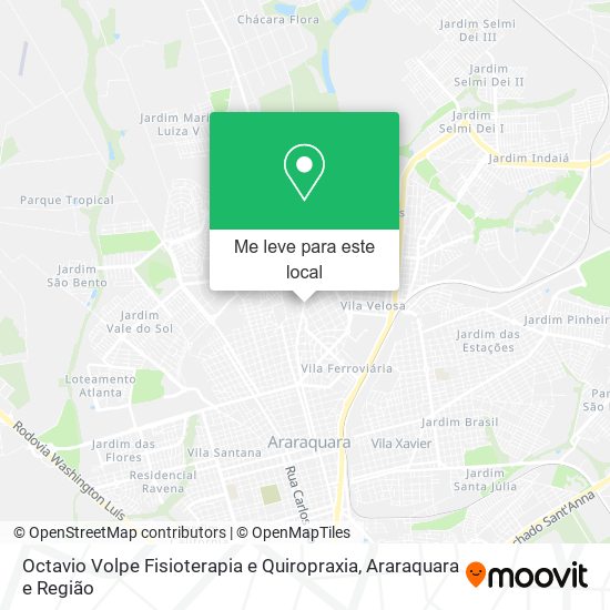 Octavio Volpe Fisioterapia e Quiropraxia mapa