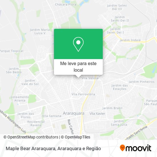 Maple Bear Araraquara mapa