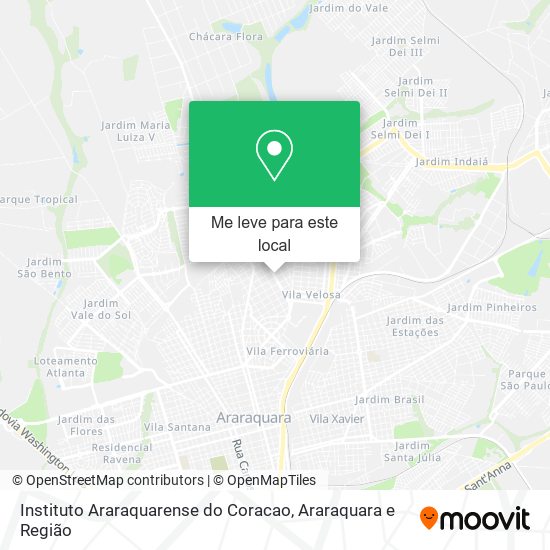 Instituto Araraquarense do Coracao mapa