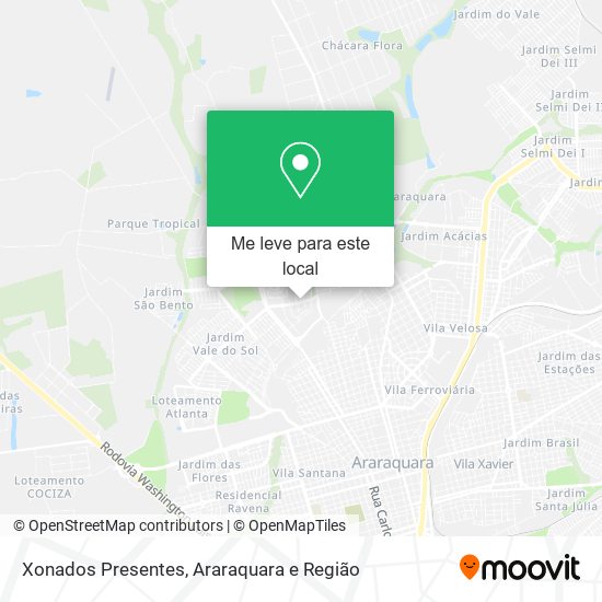Xonados Presentes mapa