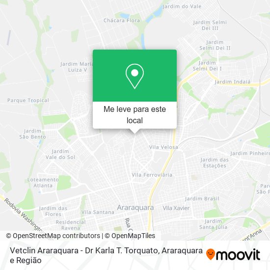 Vetclin Araraquara - Dr Karla T. Torquato mapa