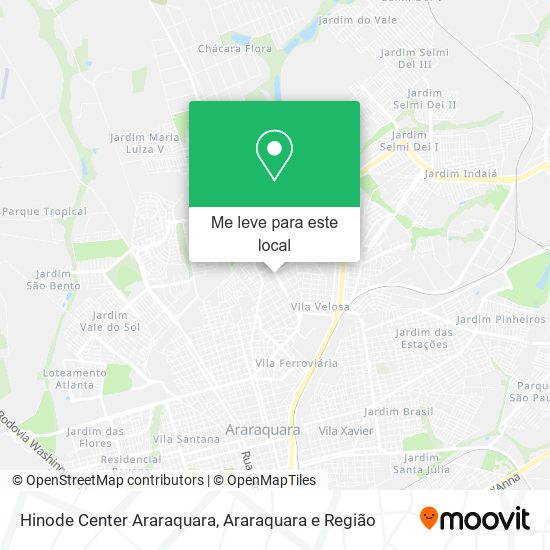Hinode Center Araraquara mapa