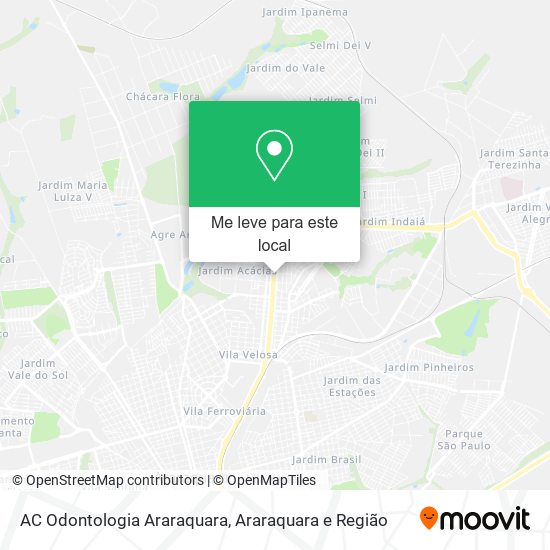AC Odontologia Araraquara mapa