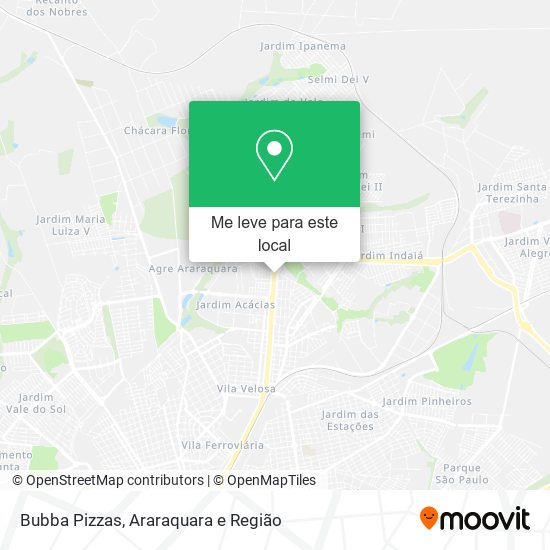 Bubba Pizzas mapa