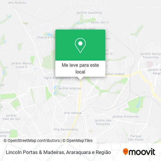 Lincoln Portas & Madeiras mapa