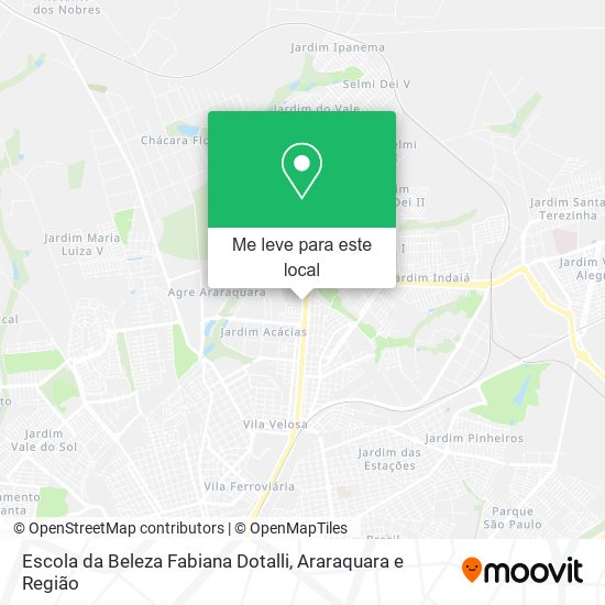 Escola da Beleza Fabiana Dotalli mapa