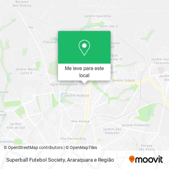 Superball Futebol Society mapa