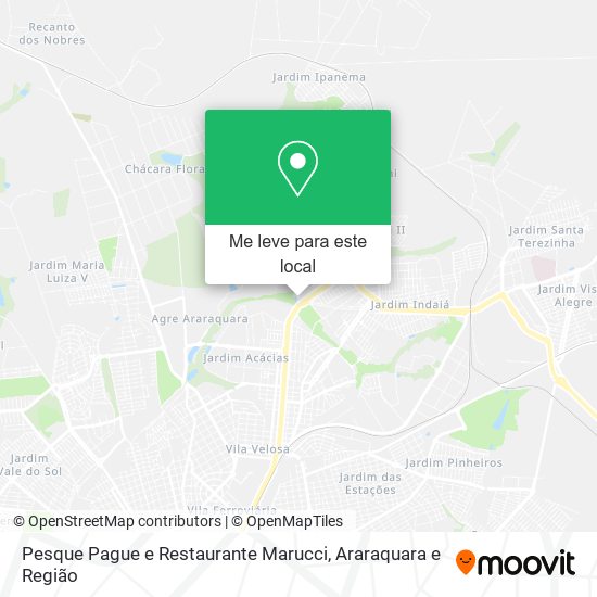 Pesque Pague e Restaurante Marucci mapa