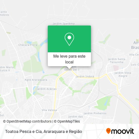 Toatoa Pesca e Cia mapa