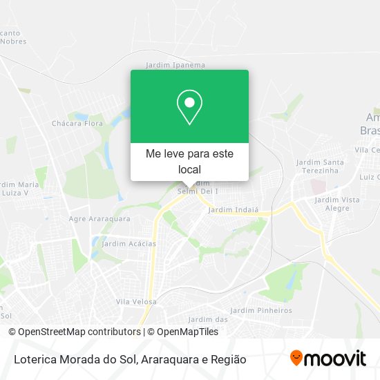 Loterica Morada do Sol mapa