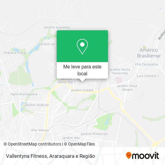 Vallentyna Fitness mapa