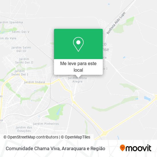 Comunidade Chama Viva mapa