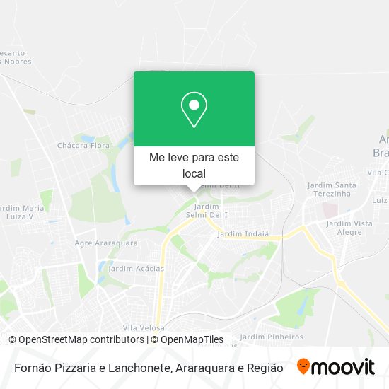 Fornão Pizzaria e Lanchonete mapa
