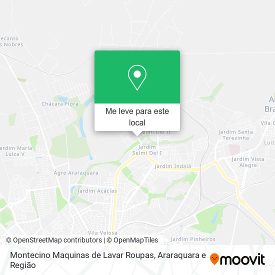 Montecino Maquinas de Lavar Roupas mapa