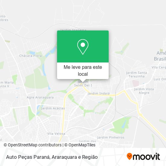 Auto Peças Paraná mapa
