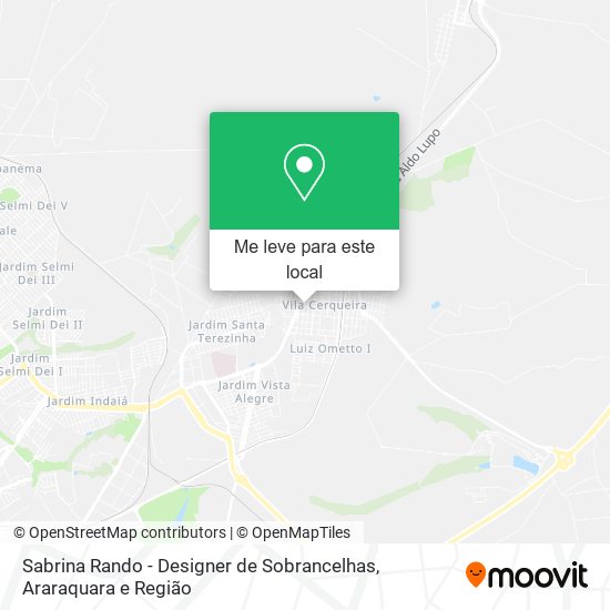 Sabrina Rando - Designer de Sobrancelhas mapa