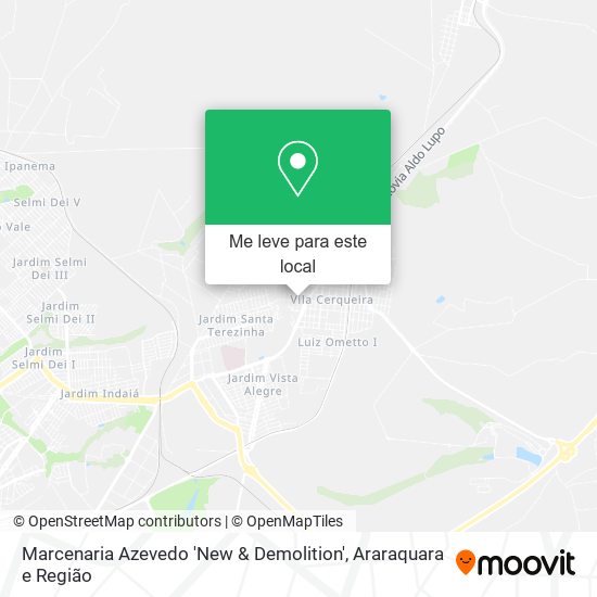 Marcenaria Azevedo 'New & Demolition' mapa