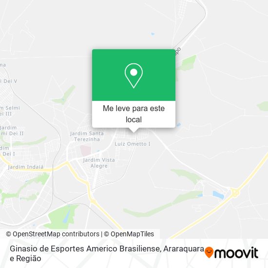 Ginasio de Esportes Americo Brasiliense mapa
