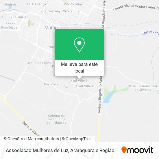 Associacao Mulheres de Luz mapa