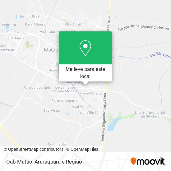 Oab Matão mapa