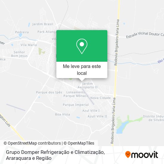 Grupo Domper Refrigeração e Climatização mapa