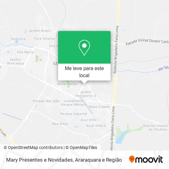Mary Presentes e Novidades mapa